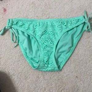 Xhilaration Seafoam Lace tie bikini Bottoms